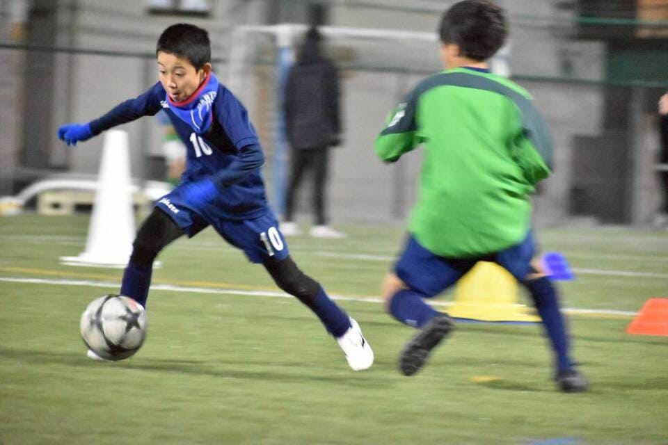 プレー中の選手