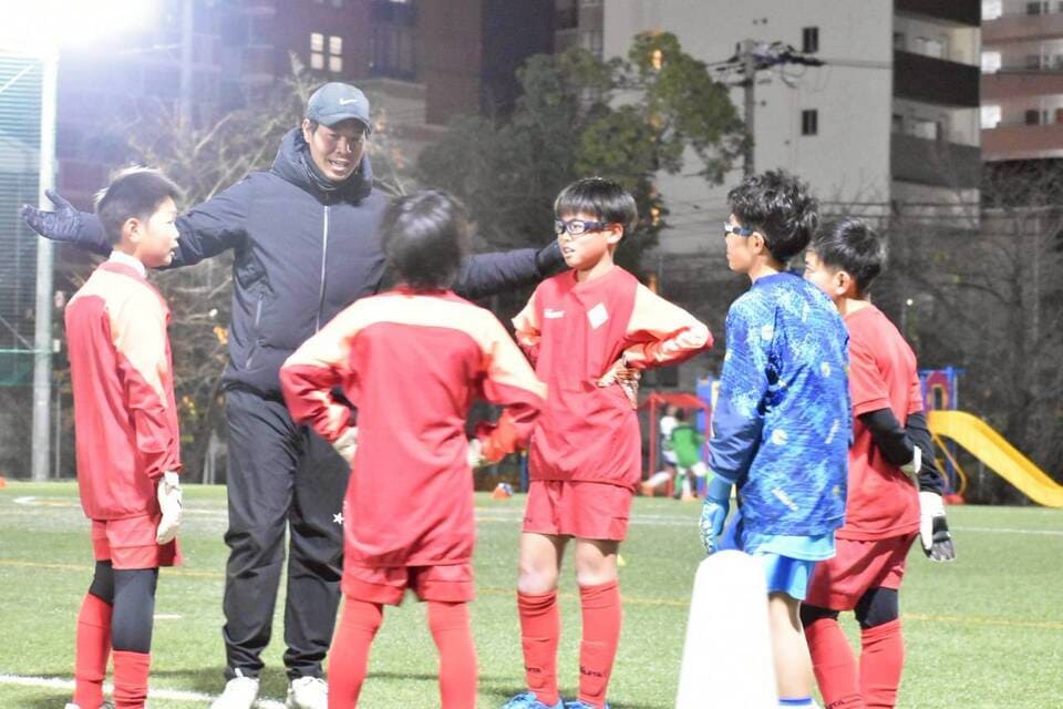 プレー中の選手