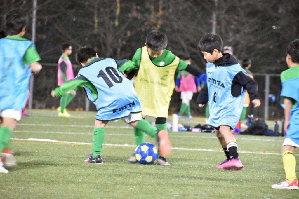 プレー中の選手