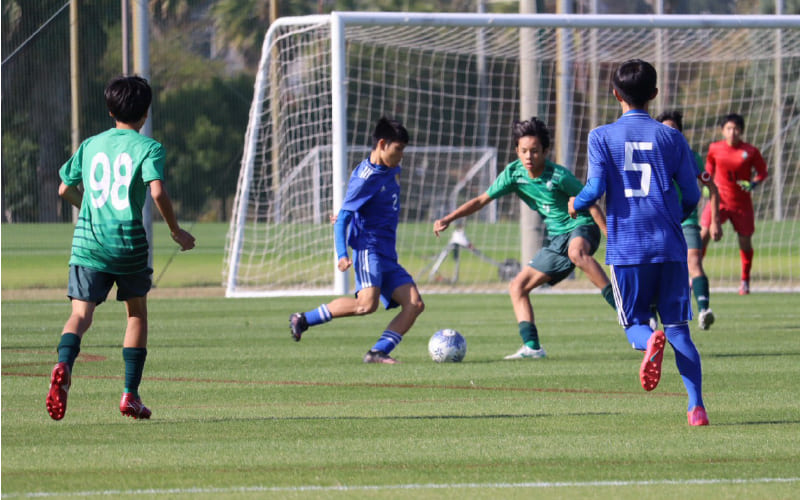 プレー中の選手