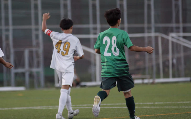 プレー中の選手